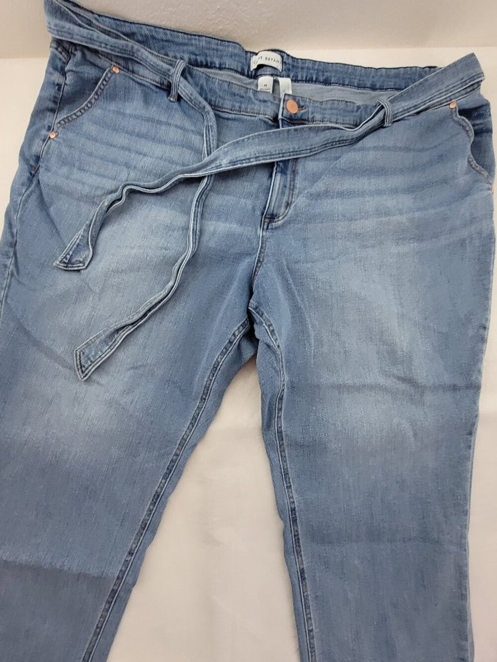 Lane Bryant Jeans Women's 28 Blue Denim Magic Waistband High Rise Straight Ankle